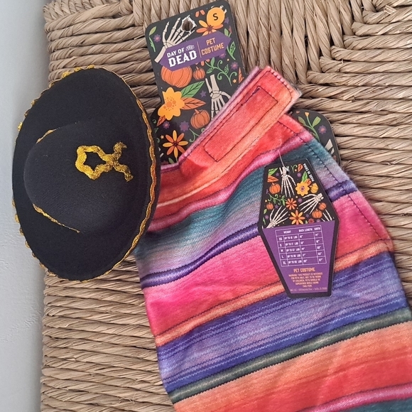 Halloween Pet costume hat with pancho size small - Picture 6 of 7